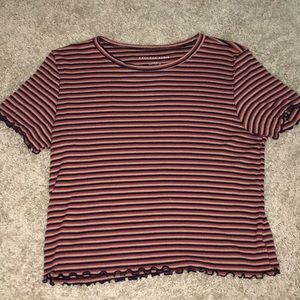 American Eagle Ruffled Shirt